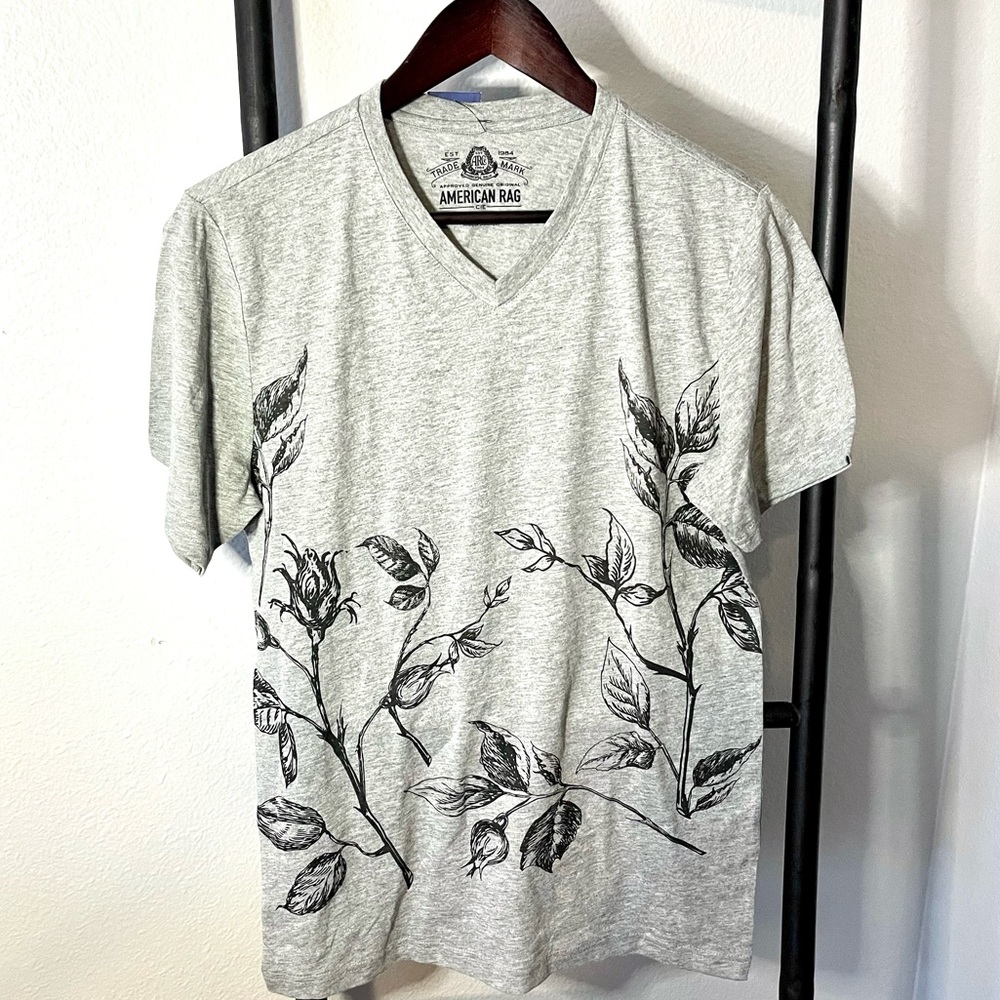 AMERICAN RAG men's placed dry floral t-shirt
